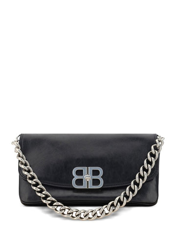 CALF LEATHER SMOOTH GRAIN ACCORDION DESIGN HANDBAG