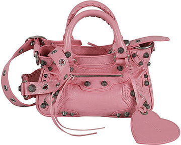 LE CAGOLE SMALL LEATHER SHOULDER BAG