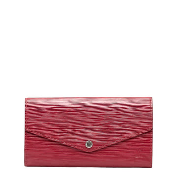 Louis Vuitton Epic Portfolio Sarah Long Wallet M60580 Fushai Pink Leather  Louis Vuitton