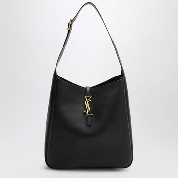 Saint Laurent Large Le 5 À 7 Black Leather Bag Women
