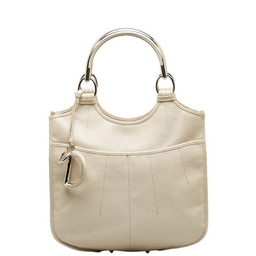 Dior Tooth Bag White Silver Leather  Dior