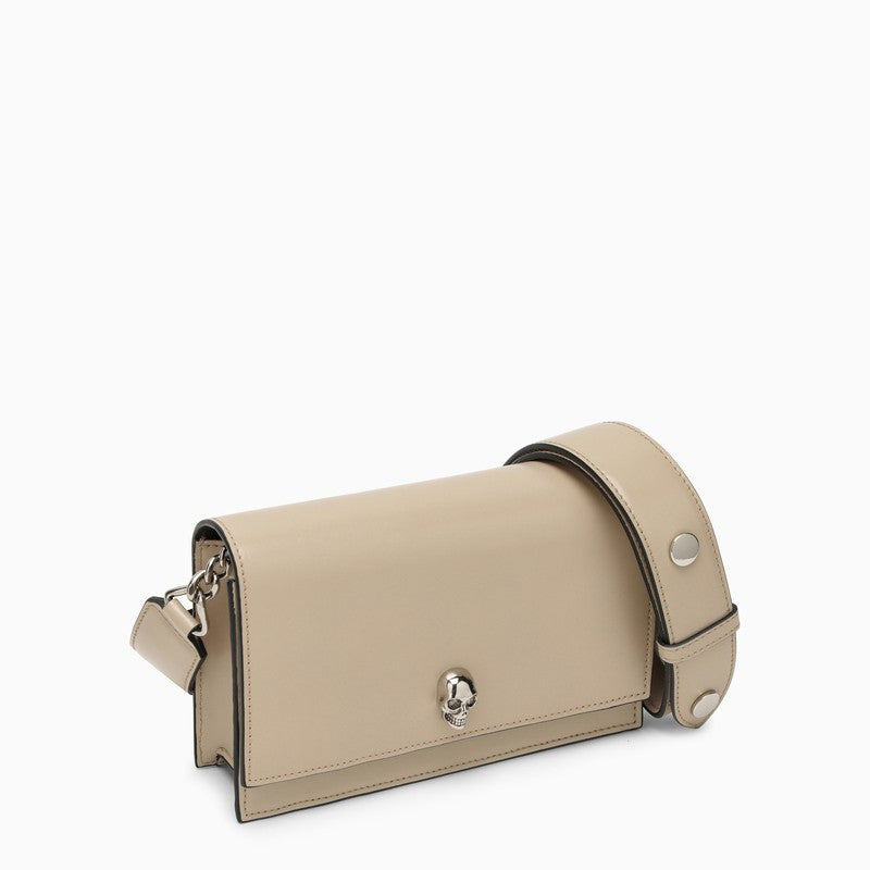 Alexander Mcqueen Small Beige Skull Bag Women