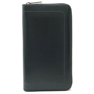 Louis Vuitton Louis Vuitton Utah Jeepy Organizer Round  Long Wallet Carf Leather Basalt Initial Inlet M97026