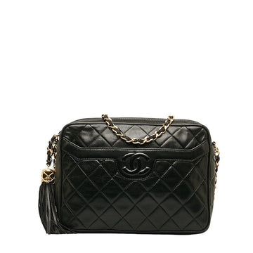 Chanel Black Lambskin Camera Bag