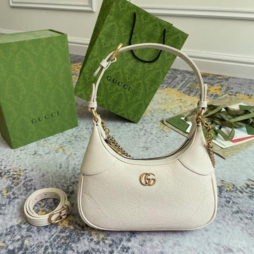 Makersluxe - Hobo Bag With Chain Milk Beige