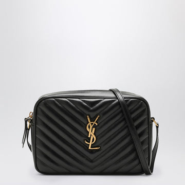 Saint Laurent Lou Black Quilted Leather Bag Women