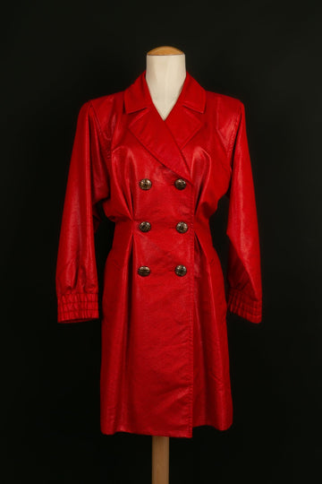 Manteau rouge Yves Saint Laurent