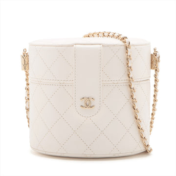 Chanel Matrasse  Chain Shoulder Bag Vanity White G  31st