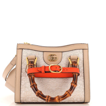 Diana NM Bamboo Handle Tote GG Jacquard Mini