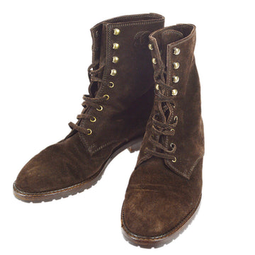 Chanel * Lace-up Boots Shoes #6 1/2