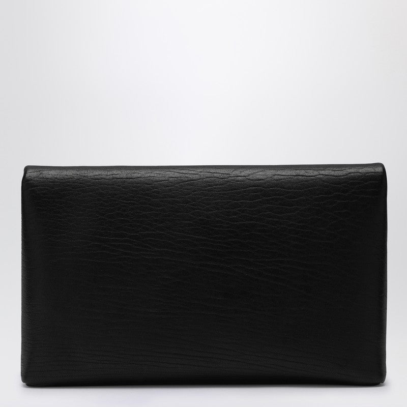 Saint Laurent Cassandre Large Black Envelope Clutch Bag Women