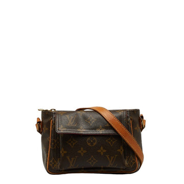 Louis Vuitton Monogram Vivacity PM  Shoulder Bag M51165 Brown PVC Leather  Louis Vuitton