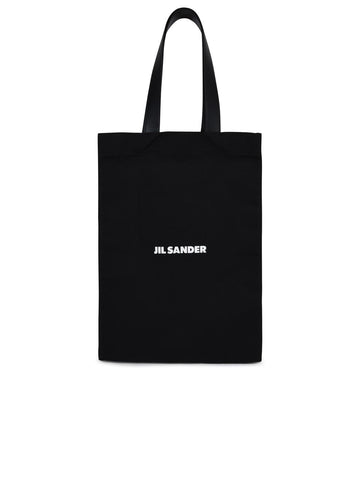 Jil Sander Black Canvas Shopping Bag Man