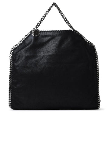 Stella Mccartney Black Polyester Falabella 3 Chain Handbag Woman