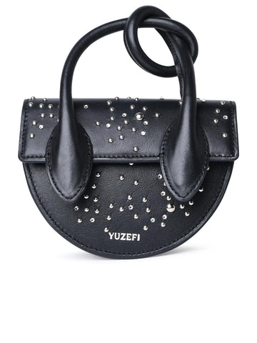 Yuzefi 'Pretzel' Mini Bag In Black Leather Woman