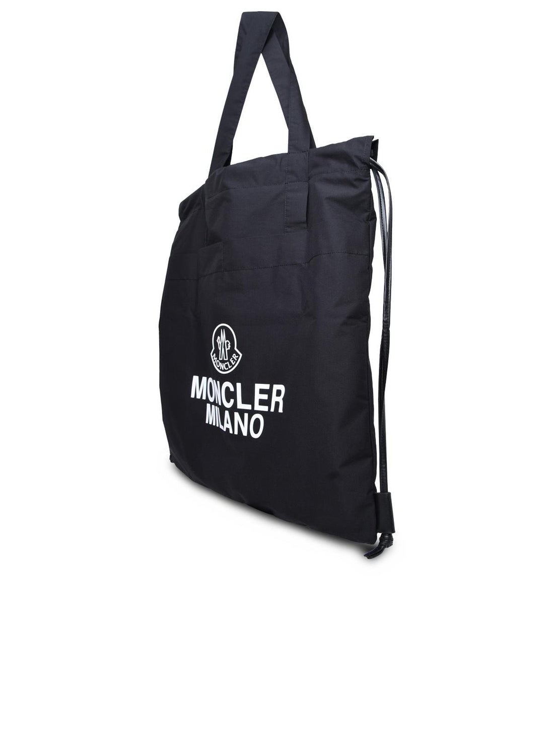 Moncler Black Cotton Blend Tote Bag Man