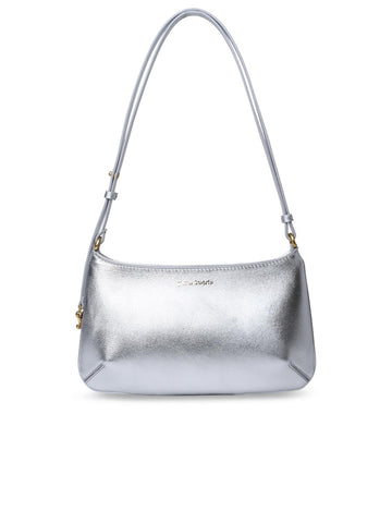 Palm Angels 'Giorgina' Silver Leather Bag Woman