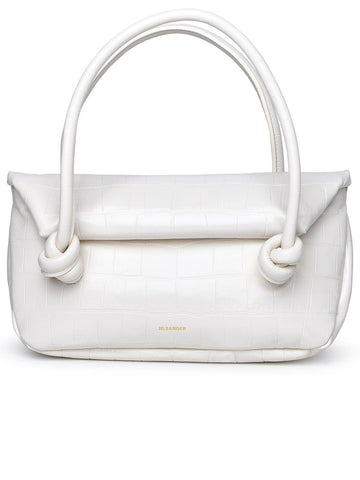 Jil Sander White Leather Bag Woman