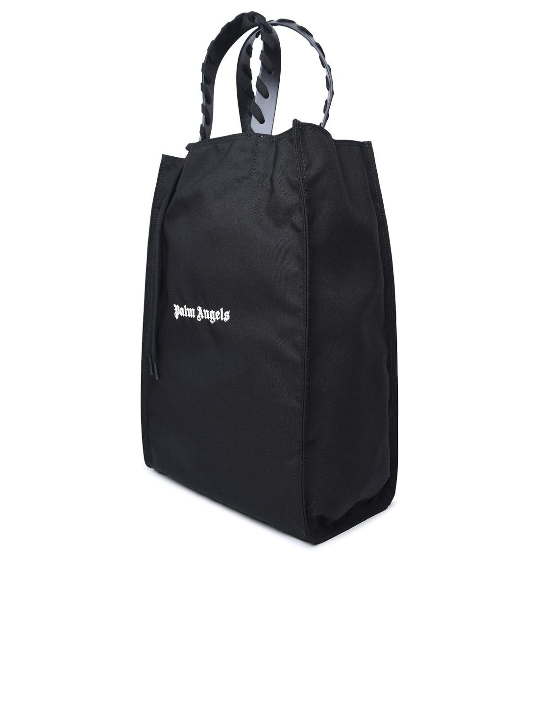 Palm Angels Black Cotton Tote Bag Man