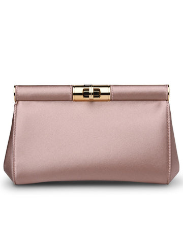 Dolce & Gabbana Nude Silk Blend Bag Woman