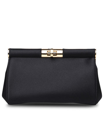 Dolce & Gabbana Black Silk Blend Bag Woman