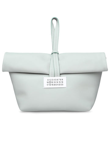 Maison Margiela Green Anise Leather Clutch Woman
