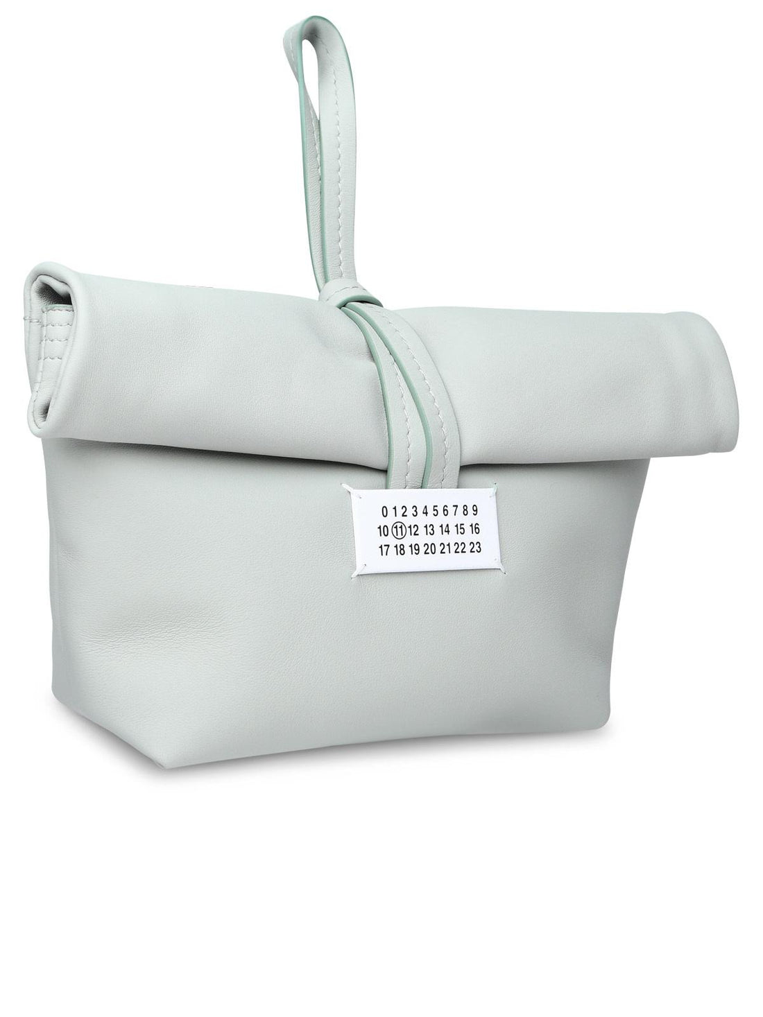 Maison Margiela Green Anise Leather Clutch Woman