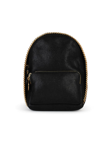 Stella Mccartney Black Eco-Leather Backpack Woman