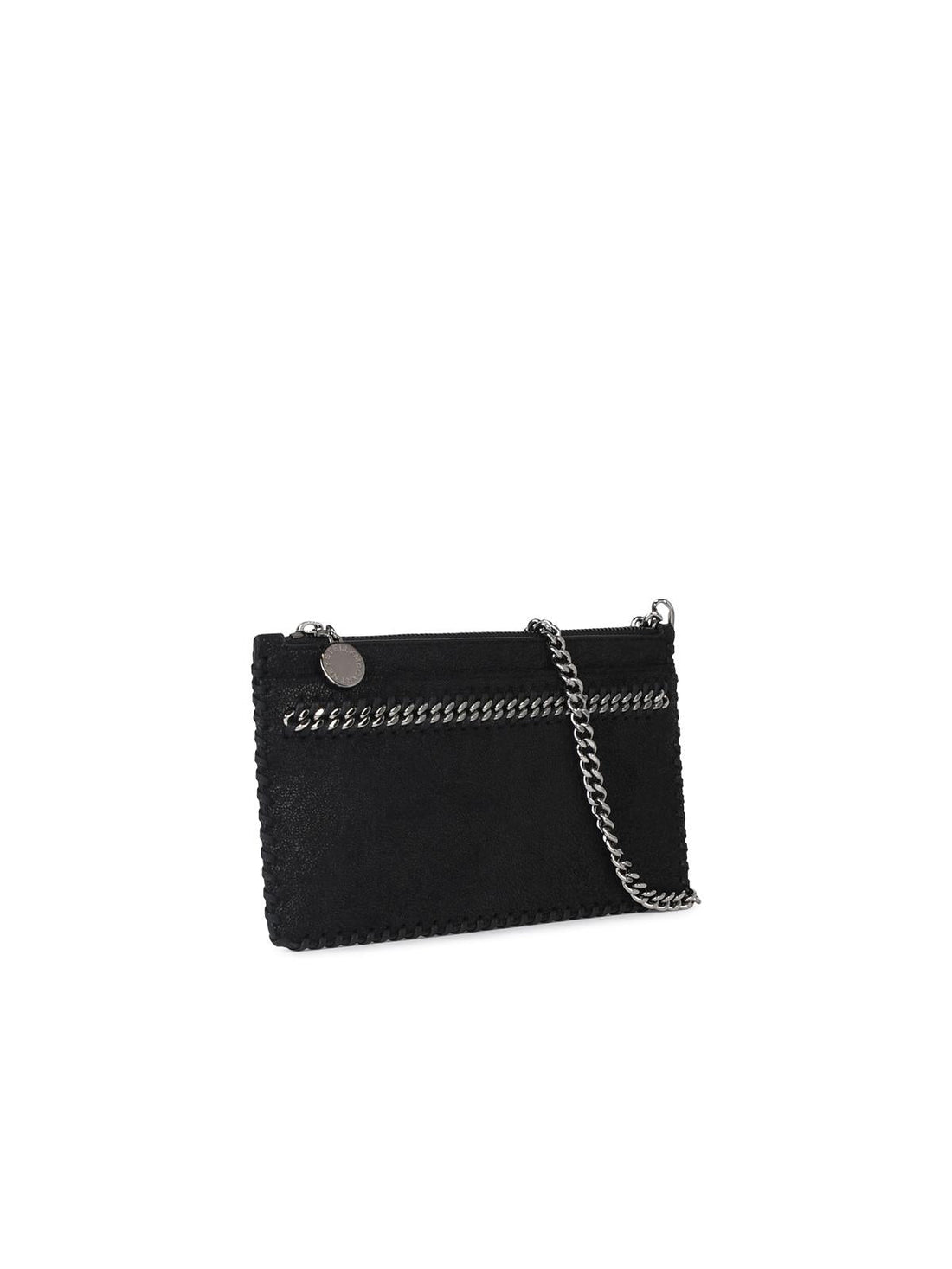 Stella Mccartney 'Falabella' Mini Clutch Bag In Black Recycled Polyester Woman