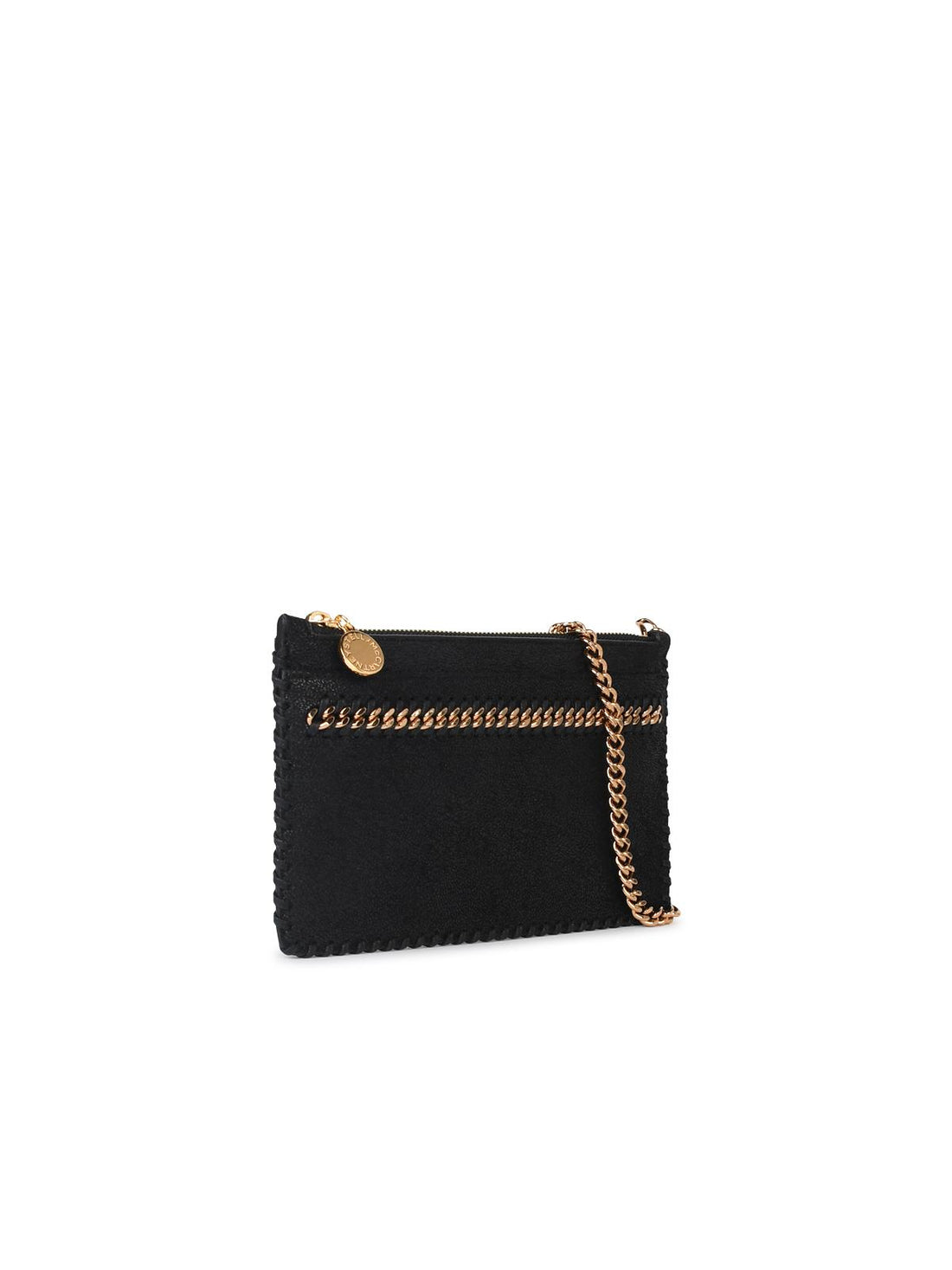 Stella Mccartney 'Falabella' Mini Clutch Bag In Black Recycled Polyester Woman