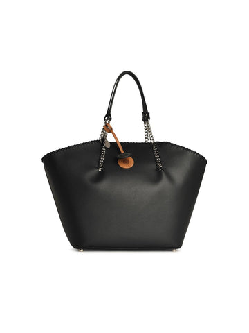 Stella Mccartney 'Tote' Black Vegan Leather Shopping Bag Woman