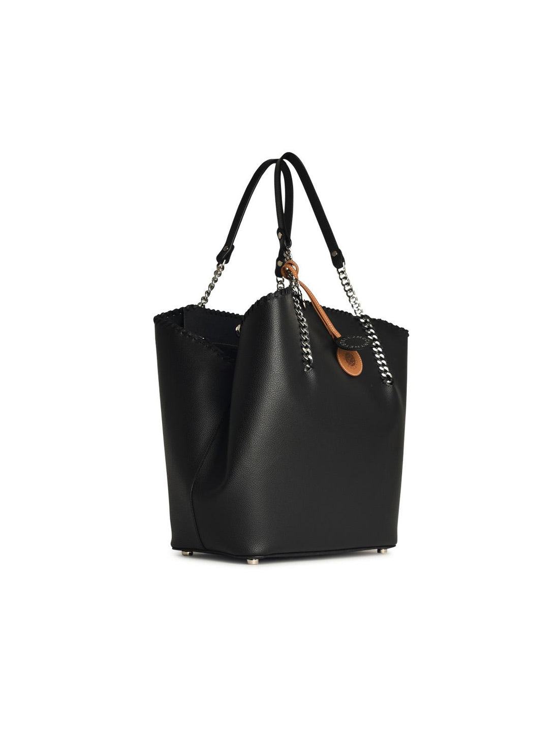 Stella Mccartney 'Tote' Black Vegan Leather Shopping Bag Woman