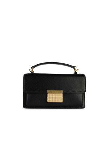 Golden Goose Small 'Venezia' Black Palmellata Leather Bag Woman