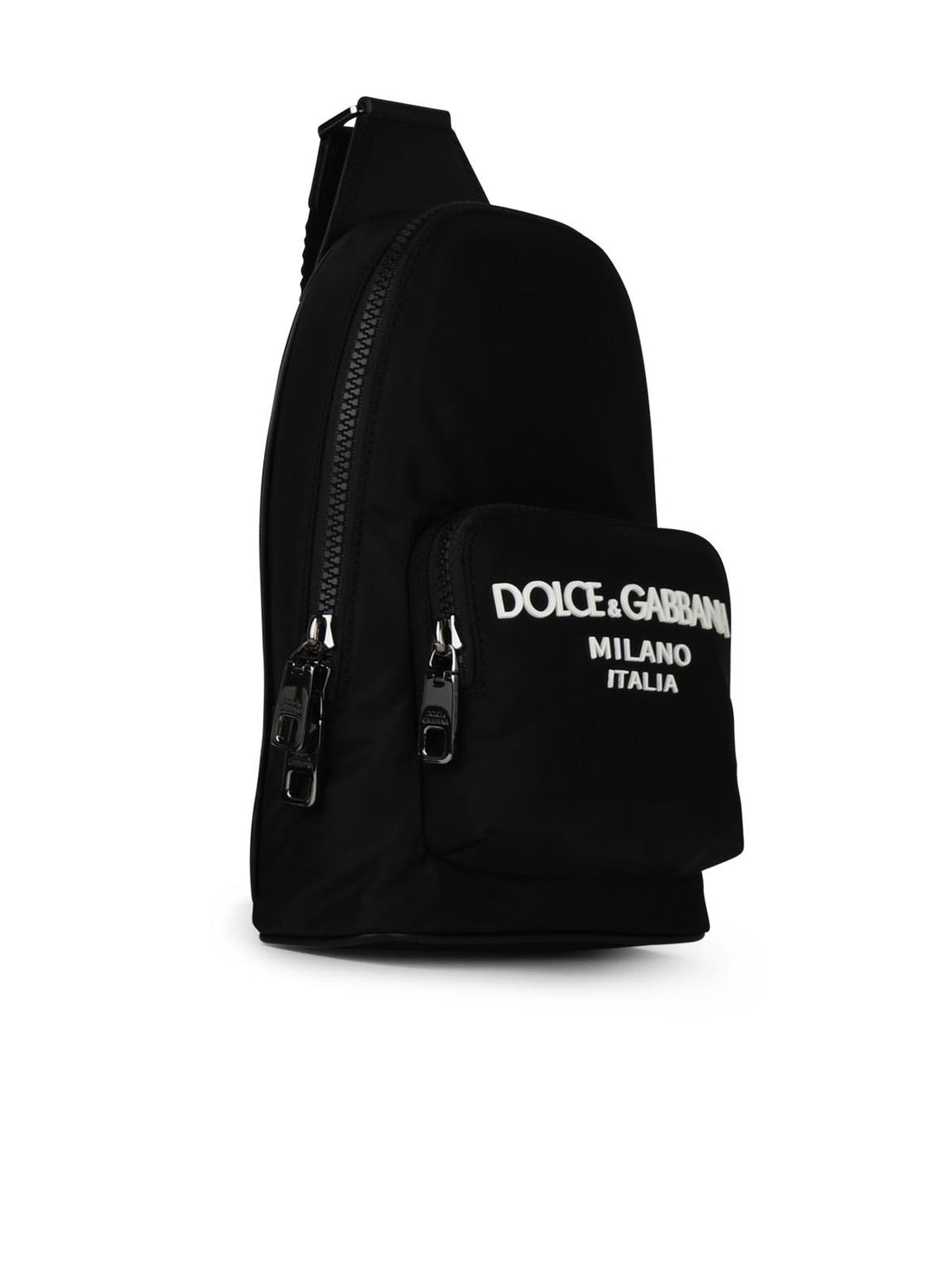 Dolce & Gabbana Black Nylon Shoulder Bag Man