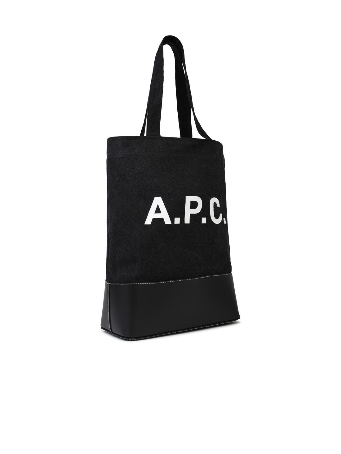 A.P.C. Small 'Shopping Axel' Black Cotton Bag Man