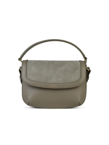 A.P.C. 'Sarah' 'Mini' Light Green Leather Bag Woman