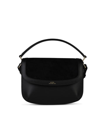 A.P.C. 'Sarah' 'Mini' Black Leather Bag Woman