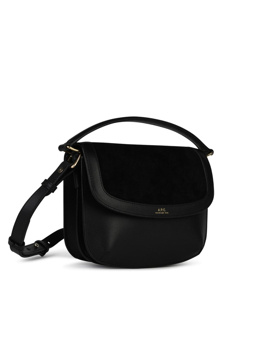 A.P.C. 'Sarah' 'Mini' Black Leather Bag Woman
