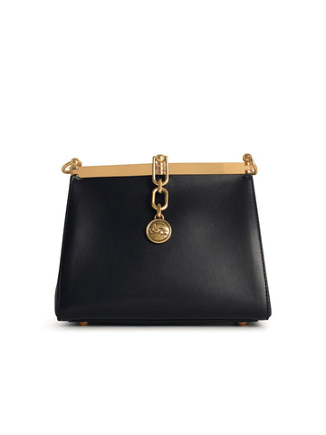 Etro 'Vela' Small Blue Smooth Leather Bag Woman