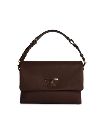 Tod's 'Timeless' Medium Brown Leather Crossbody Bag Woman