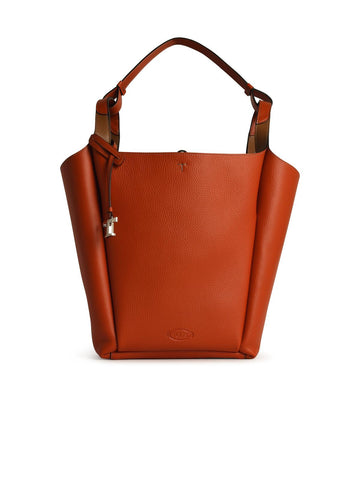 Tod's Orange Leather Bag Woman