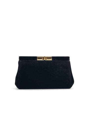 Dolce & Gabbana Black Velvet Shoulder Strap Woman