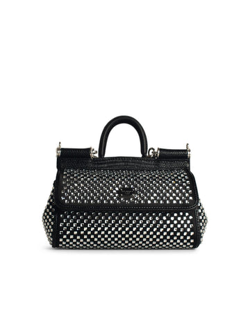 Dolce & Gabbana Black Viscose Blend Bag Woman