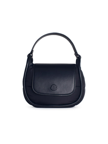 Moncler 'Tiarna' Black Leather Blend Mini Bag Woman