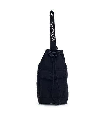 Moncler 'Trick' Black Nylon Bucket Bag Woman