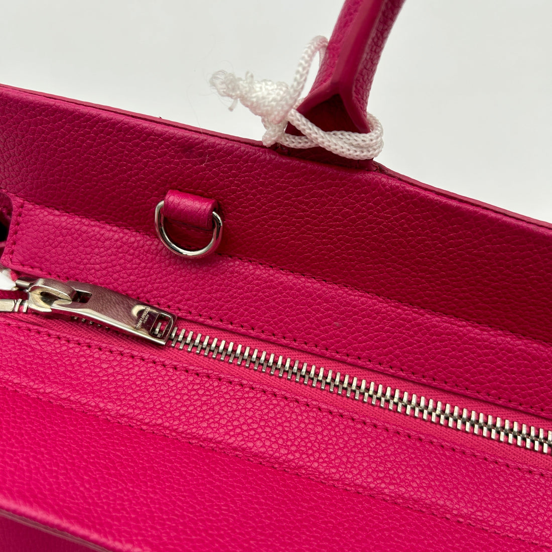 Saint Laurent Cabas Rive Gauche Pink Leather Tote Medium