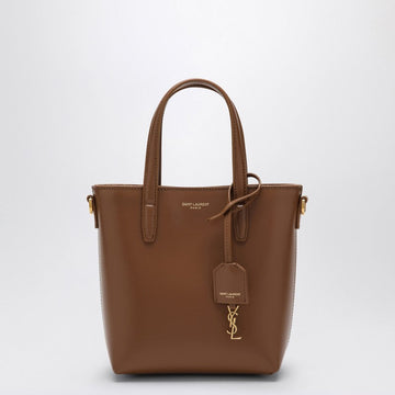Saint Laurent Fox-Coloured Leather Mini Shopping Bag In Box Women