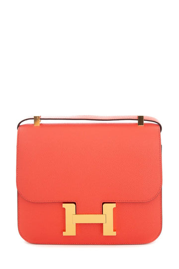 Hermès Rose Jaipur Epsom Leather 24 cm Constance