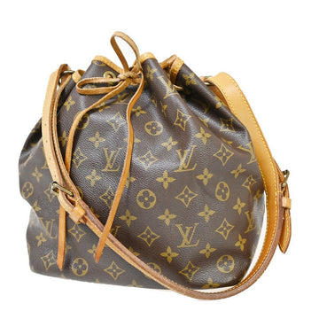 Louis Vuitton Petit Noé  Canvas Shoulder Bag ()