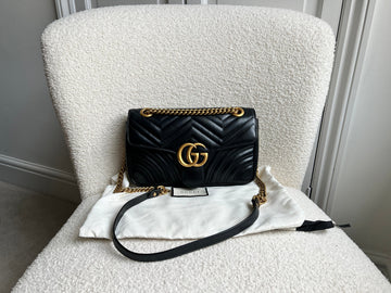 Gucci GG Black Marmont Small Shoulder Bag (RRP £2070)